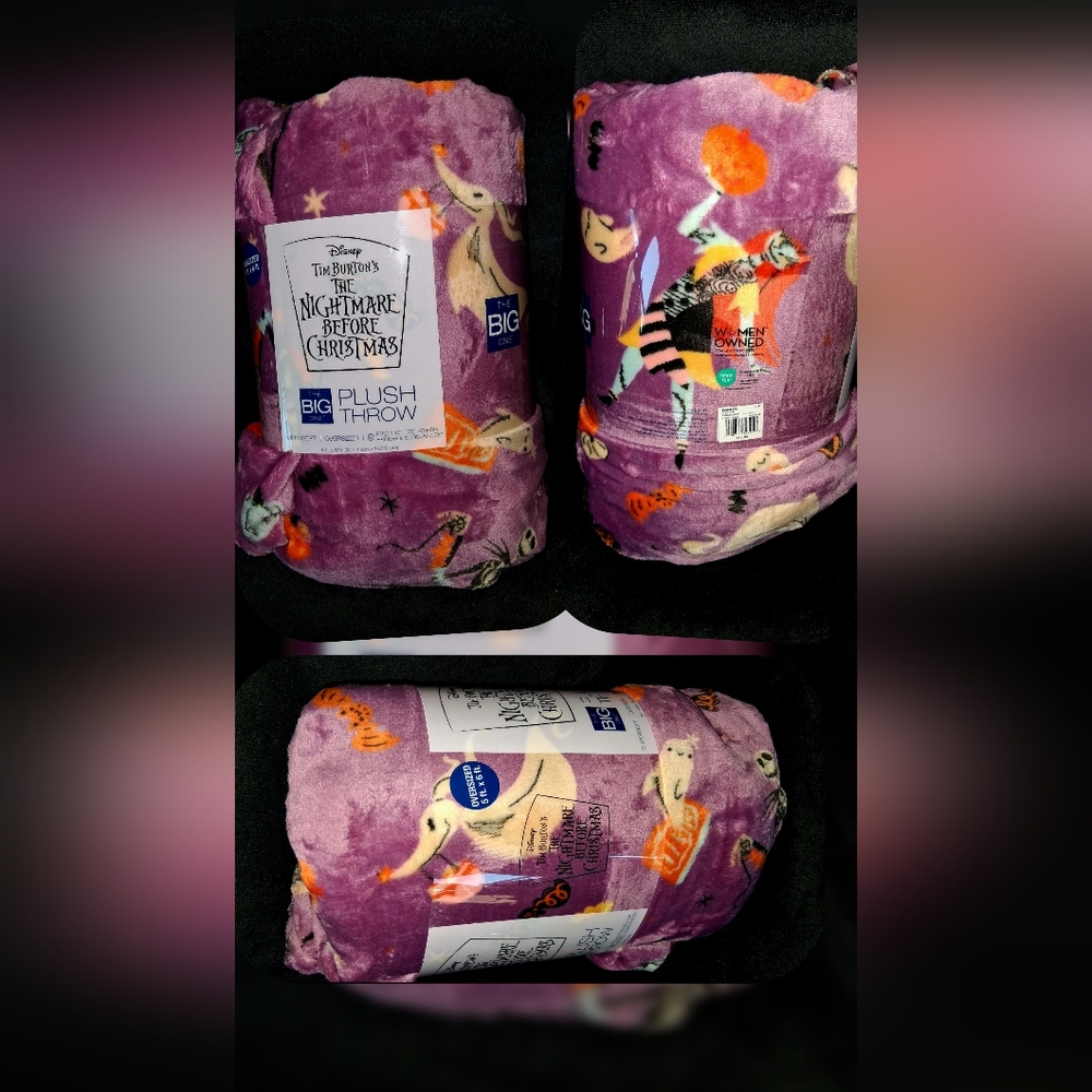 The Nightmare Before Christmas Oversized Plush Throw Halloween Blanket 5ft x 6ft